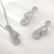 Picture of Designer Platinum Plated Medium 2 Piece Jewelry Set with No-Risk Return