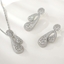 Show details for Designer Platinum Plated Medium 2 Piece Jewelry Set with No-Risk Return