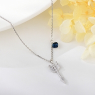 Show details for Designer 925 Sterling Silver Platinum Plated Pendant Necklace with No-Risk Return Show details for Designer 925 Sterling Silver Platinum Plated Pendant Necklace with No-Risk Return