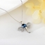 Show details for Hypoallergenic Platinum Plated Swarovski Element Pendant Necklace with Easy Return