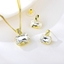 Show details for Geometric Artificial Crystal 3 Piece Jewelry Set with Beautiful Craftmanship