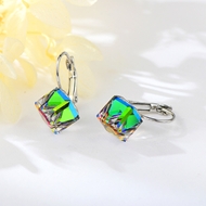 Show details for Pretty Swarovski Element Platinum Plated Hoop Earrings Show details for Pretty Swarovski Element Platinum Plated Hoop Earrings