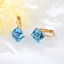Show details for Medium Swarovski Element Hoop Earrings of Original Design