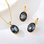 Show details for Pretty Swarovski Element Zinc Alloy 2 Piece Jewelry Set Show details for Pretty Swarovski Element Zinc Alloy 2 Piece Jewelry Set