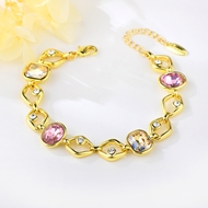 Picture of Zinc Alloy Small Bracelet with Wow Elements