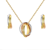 Show details for Nickel Free Multi-tone Plated Dubai 2 Piece Jewelry Set with No-Risk Refund Show details for Nickel Free Multi-tone Plated Dubai 2 Piece Jewelry Set with No-Risk Refund
