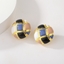 Show details for Best Enamel Purple Stud Earrings