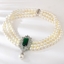 Show details for Trendy Platinum Plated Classic Short Statement Necklace with No-Risk Refund