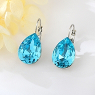 Show details for Funky Small Blue Hoop Earrings Show details for Funky Small Blue Hoop Earrings