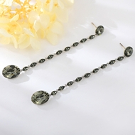 Show details for Good Quality Swarovski Element Black Hoop Earrings Show details for Good Quality Swarovski Element Black Hoop Earrings