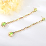 Show details for Sparkly Green Zinc Alloy Hoop Earrings Show details for Sparkly Green Zinc Alloy Hoop Earrings