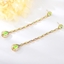 Show details for Sparkly Green Zinc Alloy Hoop Earrings
