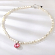 Show details for Nice Swarovski Element Pink Pendant Necklace Show details for Nice Swarovski Element Pink Pendant Necklace