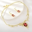 Show details for Bling Medium Red 2 Piece Jewelry Set
