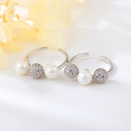 Picture of Bling Small Platinum Plated Fashion Ring