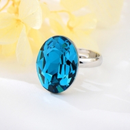 Show details for Geometric Swarovski Element Adjustable Ring in Flattering Style Show details for Geometric Swarovski Element Adjustable Ring in Flattering Style