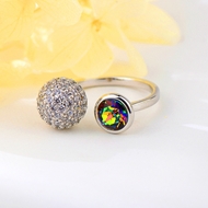 Show details for Good Quality Swarovski Element Colorful Adjustable Ring Show details for Good Quality Swarovski Element Colorful Adjustable Ring