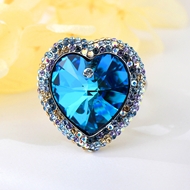 Show details for Good Quality Swarovski Element Love & Heart Fashion Ring Show details for Good Quality Swarovski Element Love & Heart Fashion Ring
