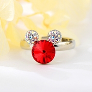 Show details for Buy Platinum Plated Red Adjustable Ring with Price Show details for Buy Platinum Plated Red Adjustable Ring with Price