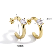 Picture of Copper or Brass Cubic Zirconia Earrings with Unbeatable Quality