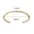 Picture of Fashion Small Gold Plated Cuff Bangle