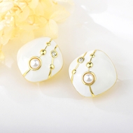 Picture of Zinc Alloy White Stud Earrings in Flattering Style