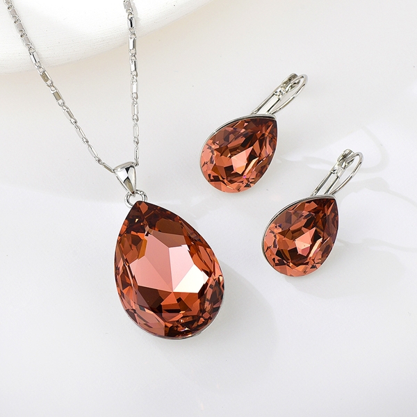 Picture of Nice Swarovski Element Medium 2 Piece Jewelry Set