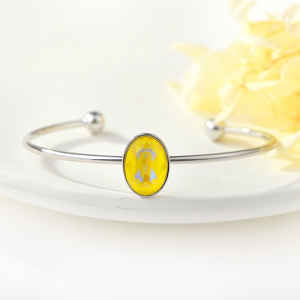 Picture of Irresistible Yellow Zinc Alloy Cuff Bangle at Super Low Price