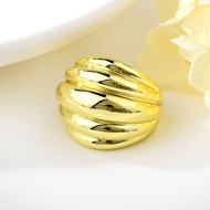 Picture of Great Value Gold Plated Big Fashion Ring at Factory Price