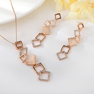 Show details for New Opal Rose Gold Plated 2 Piece Jewelry Set Show details for New Opal Rose Gold Plated 2 Piece Jewelry Set