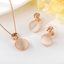 Show details for Zinc Alloy Rose Gold Plated 2 Piece Jewelry Set in Exclusive Design