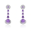 Show details for Hypoallergenic Platinum Plated Luxury Dangle Earrings with Easy Return