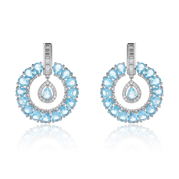 Picture of Popular Cubic Zirconia Luxury Dangle Earrings