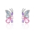 Picture of Buy Platinum Plated Big Dangle Earrings with Wow Elements