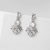 Picture of Buy Platinum Plated Big Dangle Earrings with Wow Elements