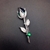 Picture of Fashion Swarovski Element Green Brooche