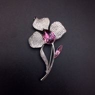 Show details for Pretty Swarovski Element Flowers & Plants Brooche Show details for Pretty Swarovski Element Flowers & Plants Brooche