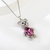 Picture of Beautiful Swarovski Element Platinum Plated Pendant Necklace