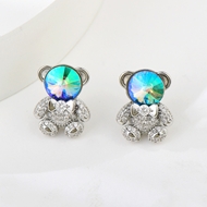 Show details for Bear Swarovski Element Dangle Earrings with Wow Elements Show details for Bear Swarovski Element Dangle Earrings with Wow Elements