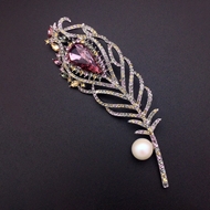 Show details for Unusual Big Copper or Brass Brooche Show details for Unusual Big Copper or Brass Brooche