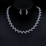 Show details for Popular Cubic Zirconia Platinum Plated 2 Piece Jewelry Set Show details for Popular Cubic Zirconia Platinum Plated 2 Piece Jewelry Set