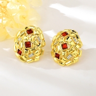 Picture of Inexpensive Gold Plated Big Big Stud Earrings from Reliable Manufacturer