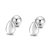 Picture of 999 Sterling Silver Small Stud Earrings in Exclusive Design