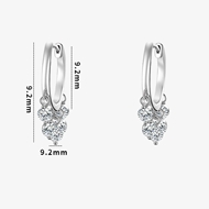 Picture of 999 Sterling Silver Small Dangle Earrings with Unbeatable Quality