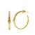 Picture of Funky Medium Gold Plated Small Hoop Earrings