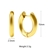 Picture of Impressive Gold Plated Copper or Brass Huggie Earrings with Low MOQ