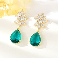 Show details for New Season Green Platinum Plated Dangle Earrings with SGS/ISO Certification Show details for New Season Green Platinum Plated Dangle Earrings with SGS/ISO Certification