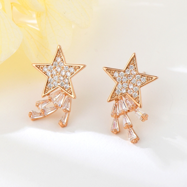 Picture of Bling Star White Stud Earrings