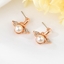 Show details for Designer Rose Gold Plated Classic Dangle Earrings with No-Risk Return