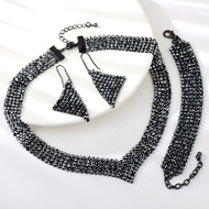 Show details for Irresistible Black Zinc Alloy 3 Piece Jewelry Set As a Gift Show details for Irresistible Black Zinc Alloy 3 Piece Jewelry Set As a Gift